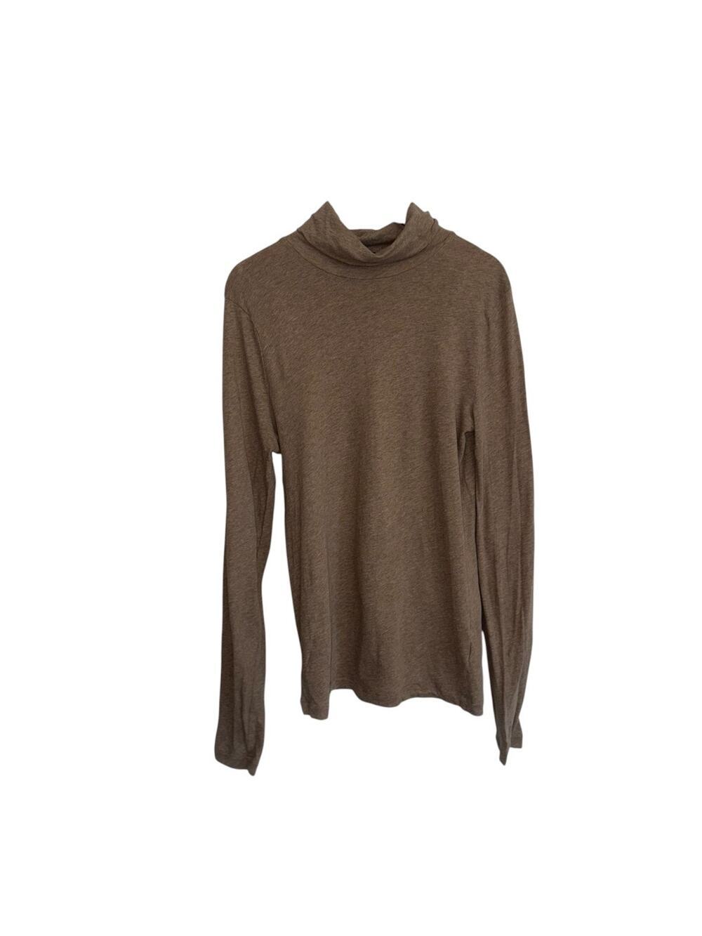 J.Crew Brown Turtleneck Sweater Size S Long Sleeve Classic Knit